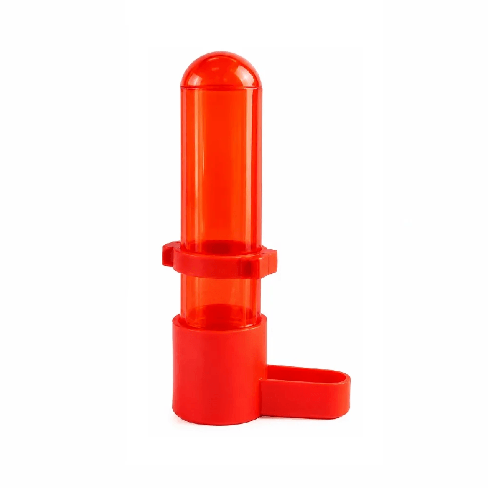 Bebedero Para Aves Color Rojo Hidratación Limpia Y Segura Para Tu Pajarito