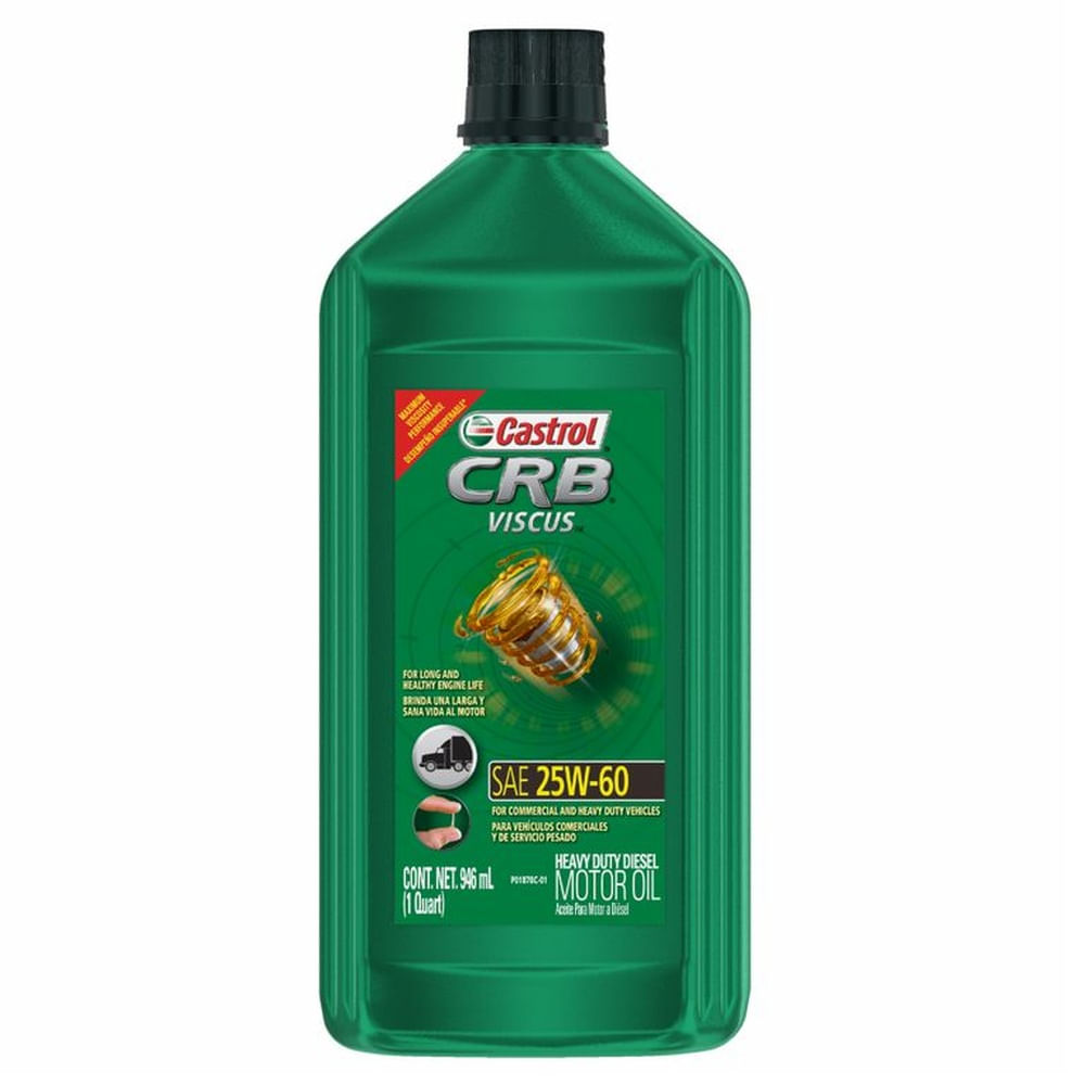 ACEITE CASTROL - CRB VISCUS 25W60 - 1 cuarto (946 ml)