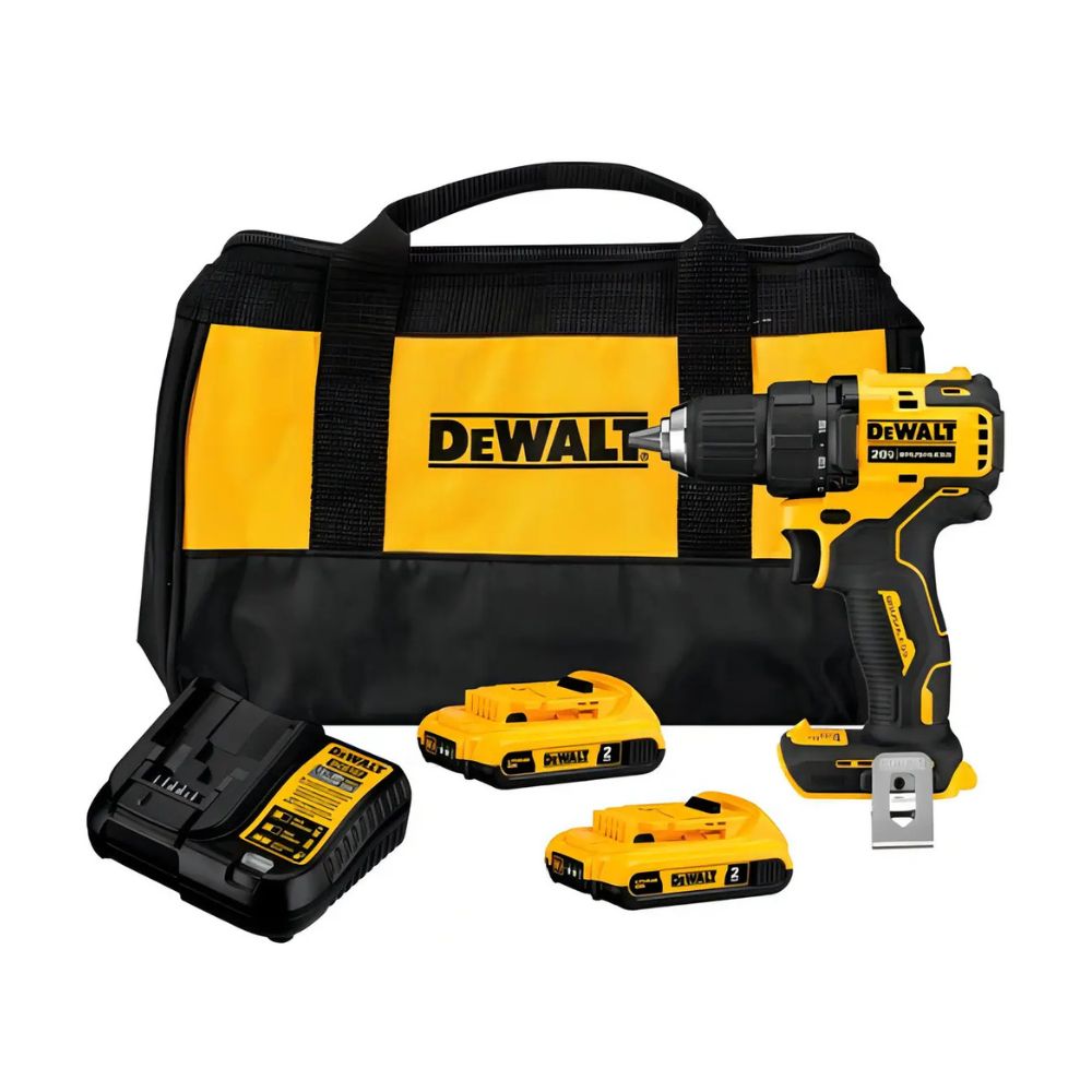 Taladro Atornillador Atomic 20v  2 Baterías Cargador Dewalt