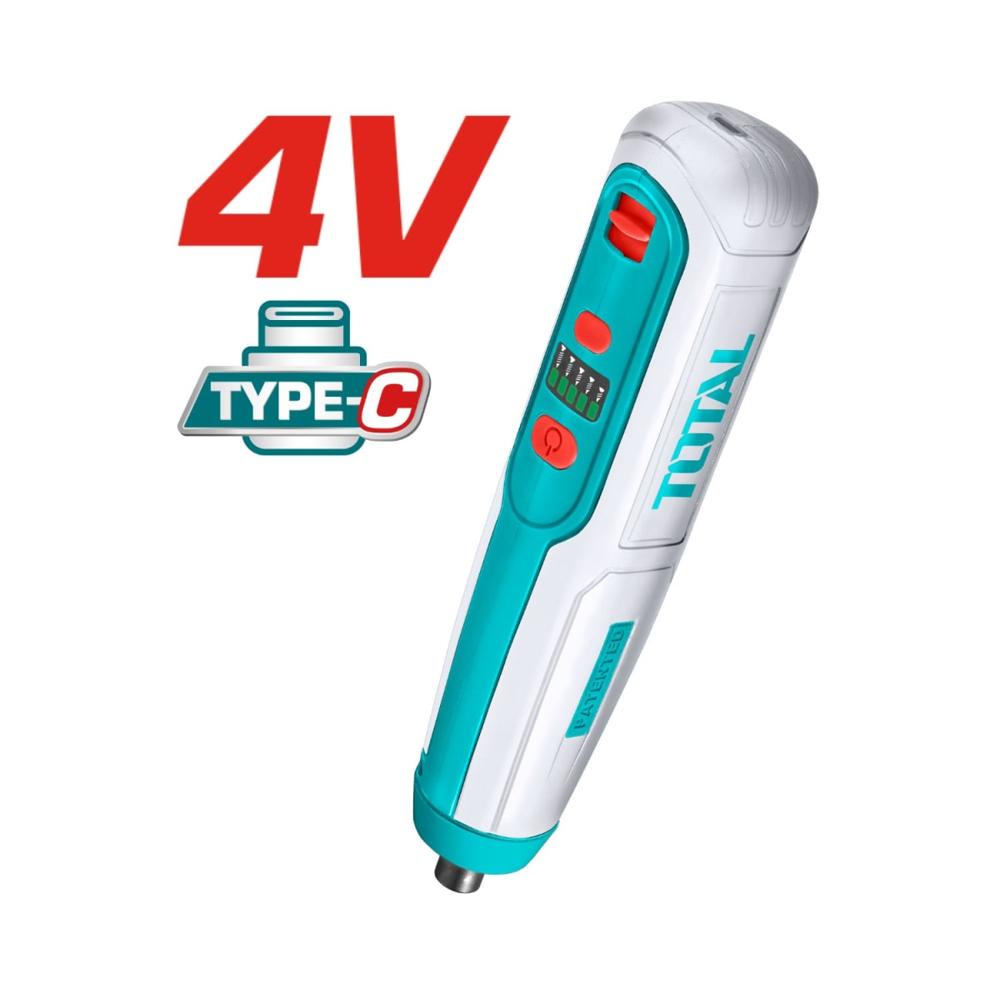 Destornillador Inalámbrico de 4V y 5 NwM Total TSDLI04062