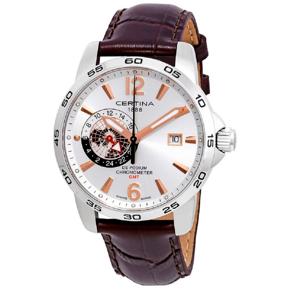 RELOJ CERTINA DS PODIUM CORREA DE CUERO CARATULA BLANCA