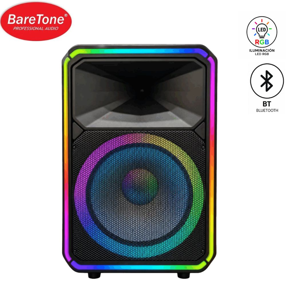 Parlante Baretone MAX-0X6 Boufer 15 pulg conexión AC USB BT TWS