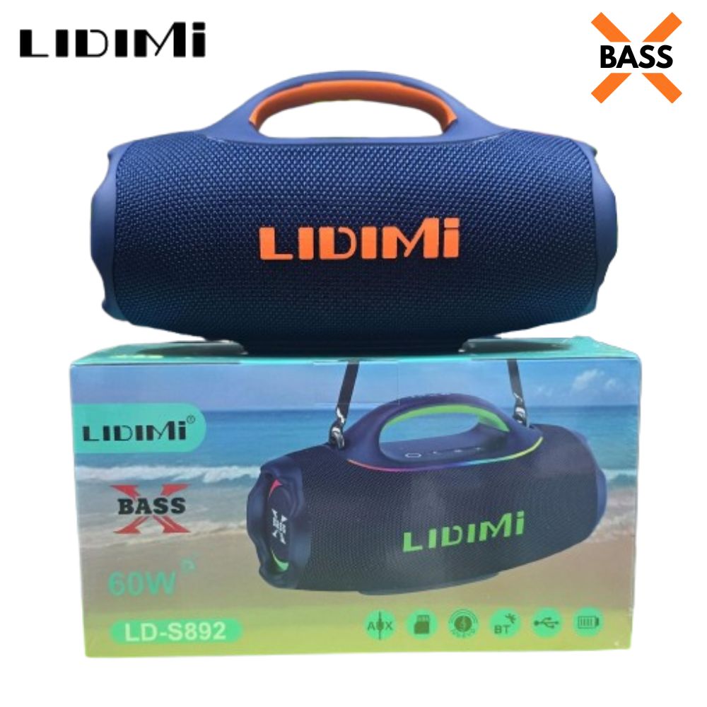 Parlante Lidimi LD-S892 portatil 60 watts Azul con naranja