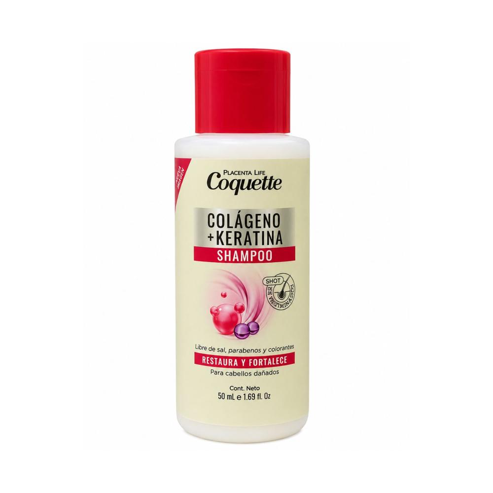 Shampoo Colágeno + Keratina para Cabello 50 ml - PLACENTA LIFE