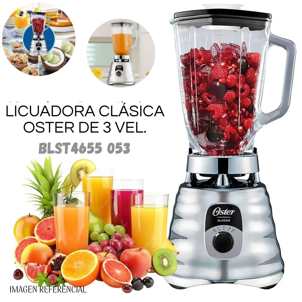 Licuadora Clásica Oster de 3 velocidades BLST4655 053