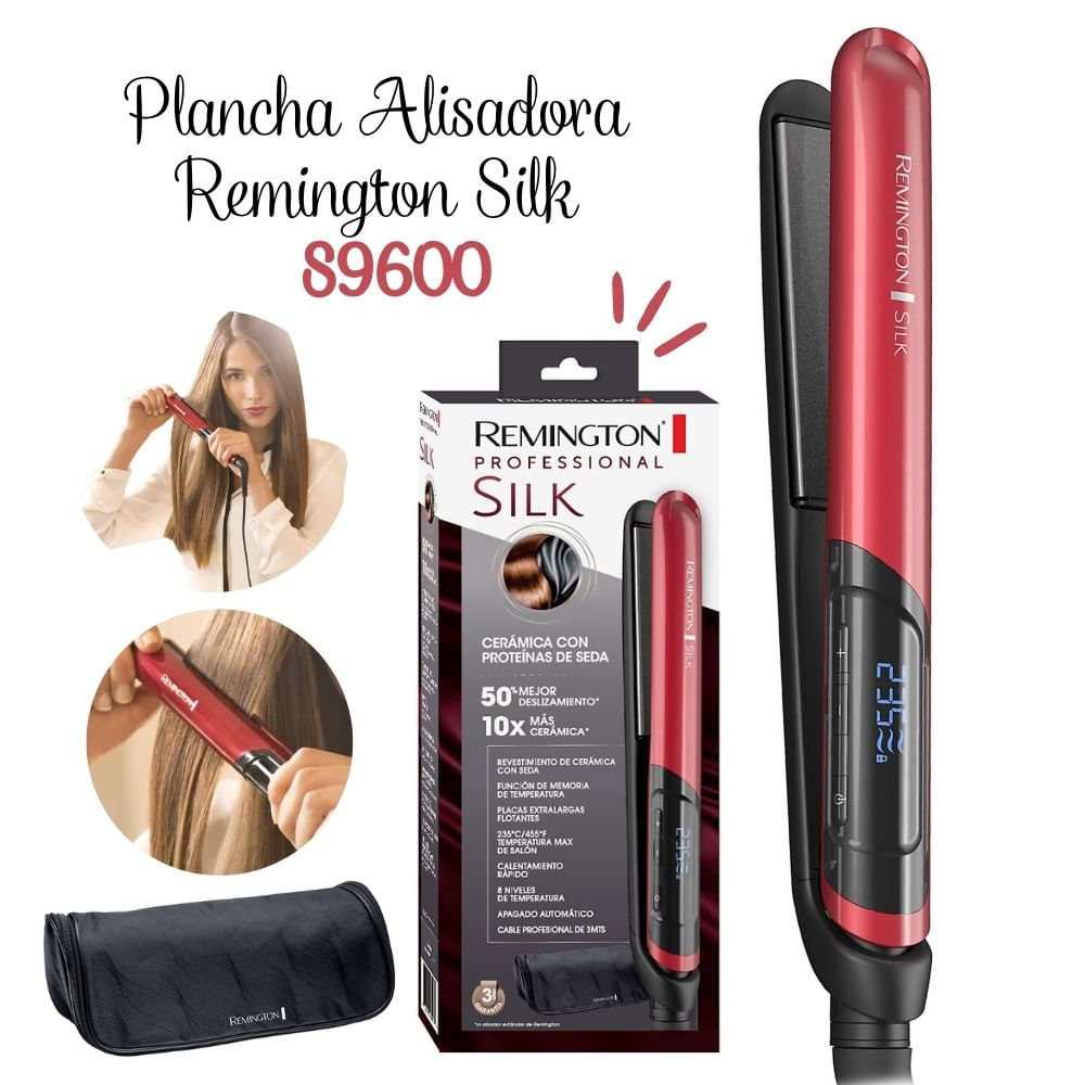 Plancha Alisadora Remington Silk 455F 235C.