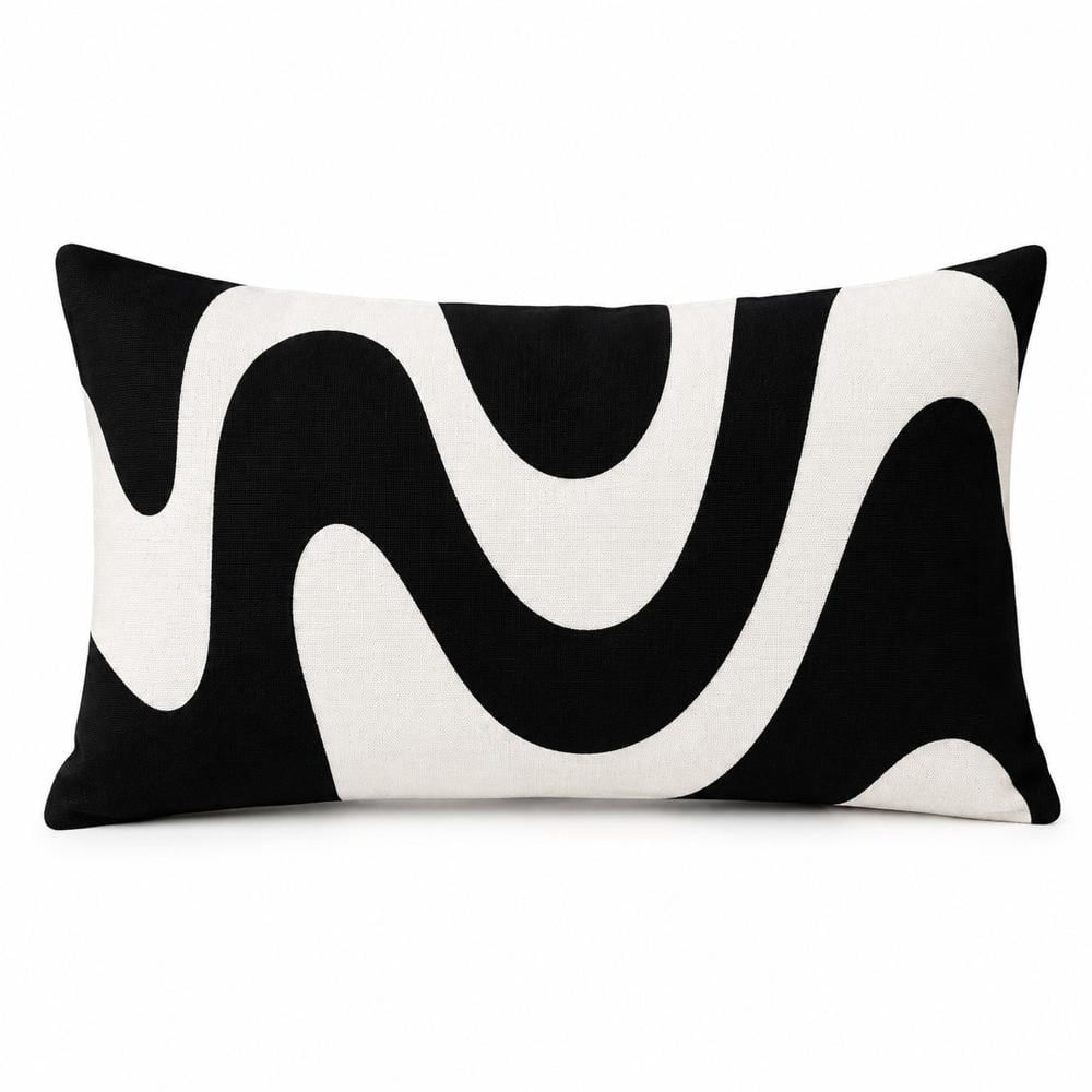 Cojín Decorativo Fluido Monocromo 30x50cm