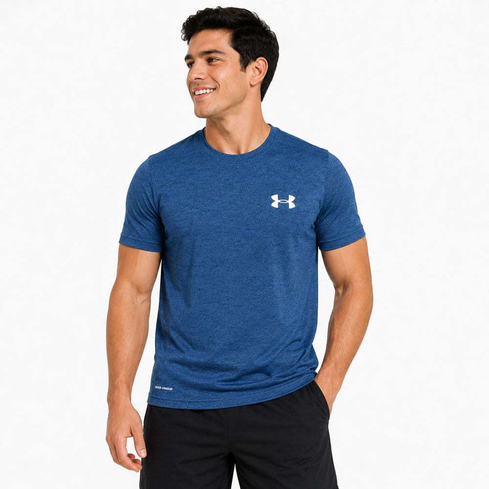 Polo Under Armour Deportivo Hombre Azul Talla L