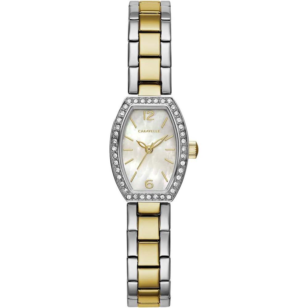 Reloj Mujer CARAVELLE BULOVA Analogico Nacar Piedras 45L168
