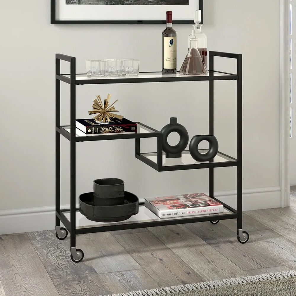 Carro Bar Leione Ventitas Home Negro