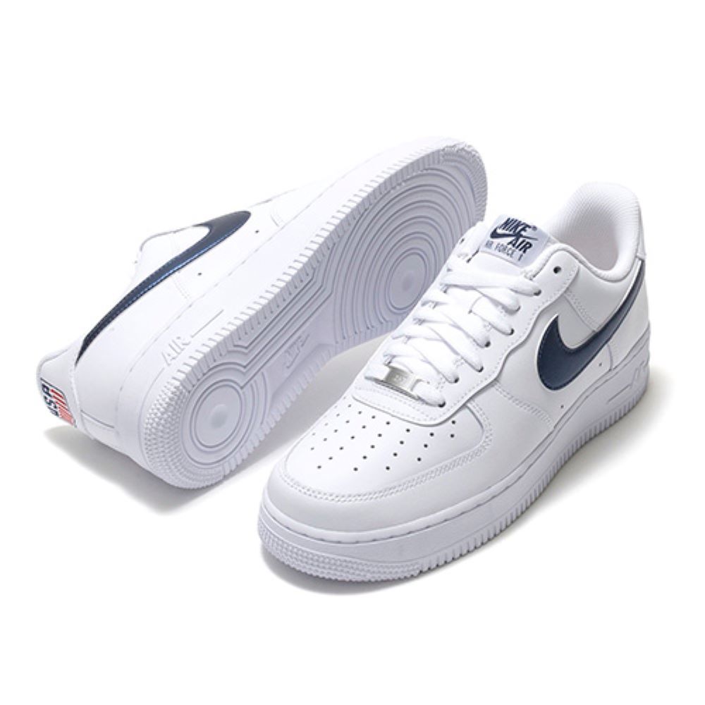 Zapatillas NIKE Hombre AIR FORCE 1 07 LV8 USA IQ0407-100 Blanco Cuero Talla 8.5
