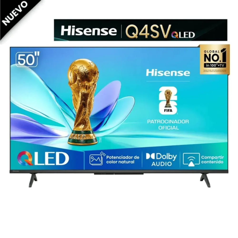 Smart TV Hisense 50 QLED Full HD VIDAA Bluetooth Wi-Fi HDR10 Modelo 50Q4SV