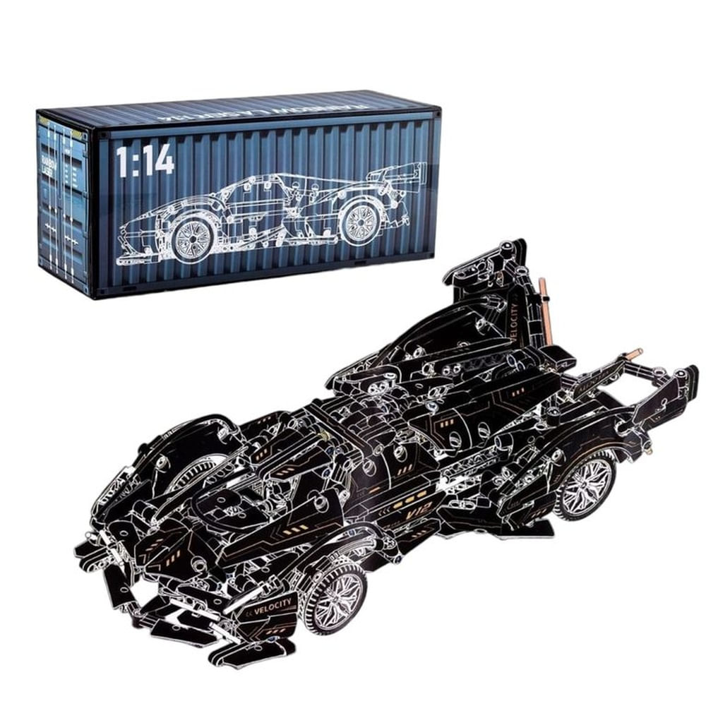 Carro Lego Lamborghini Armable A Control Remoto Con Luces Led