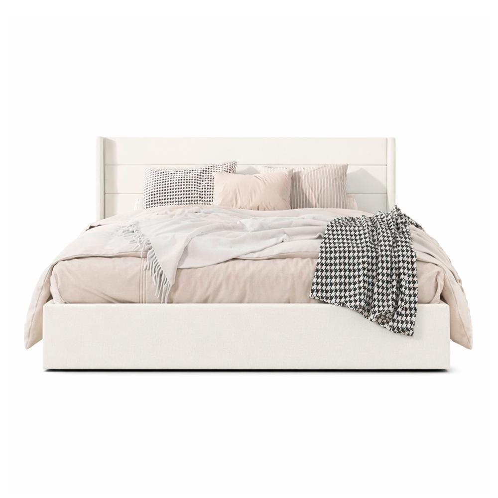 Cama Tapizada Listón Venus LeMueble Ivory Queen
