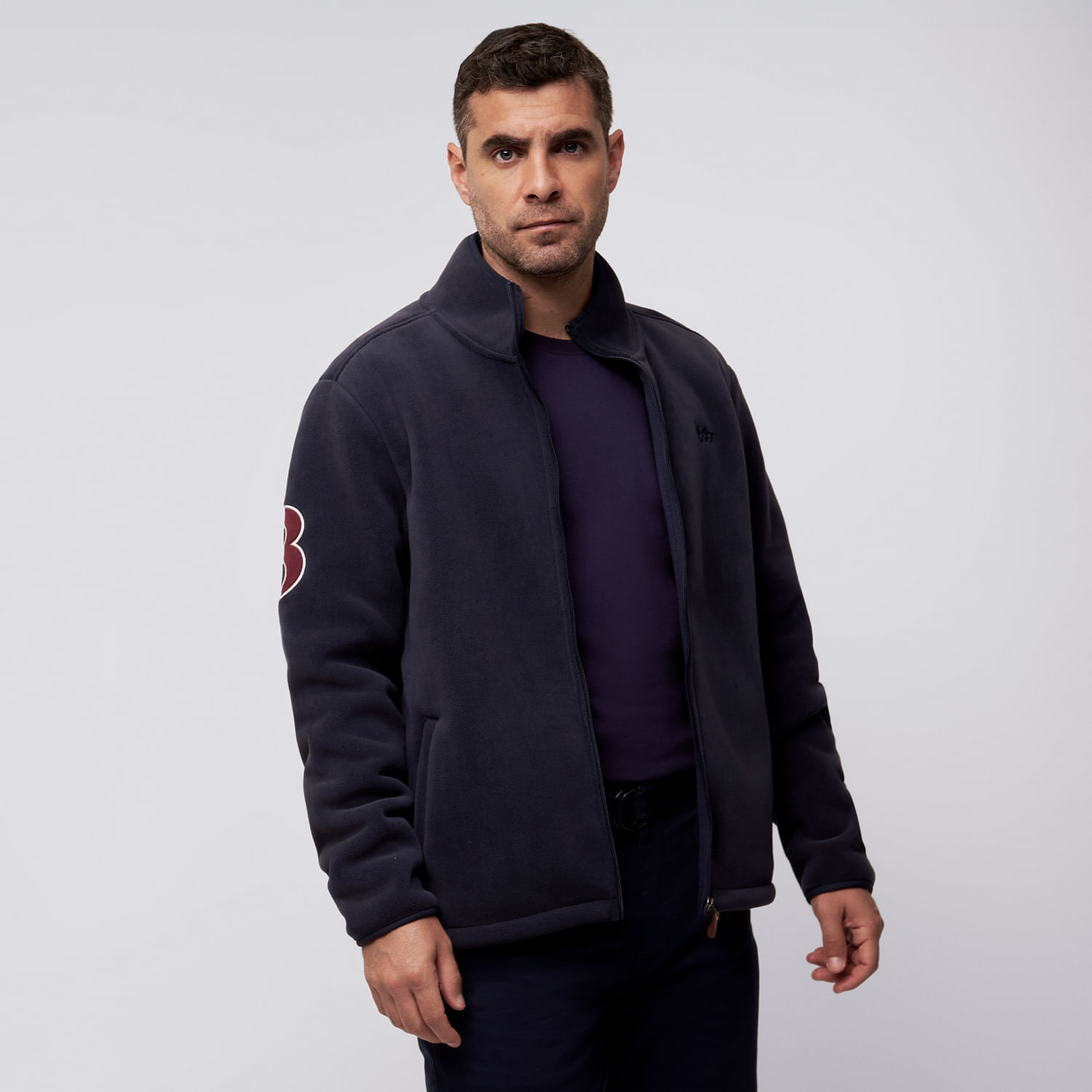 Polera Hombre Polar Parche The Royal Parks British Club Gris Talla M