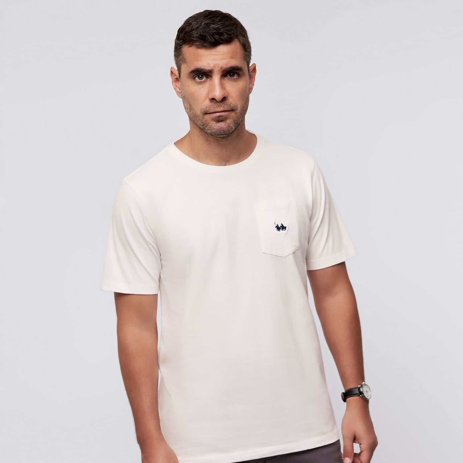 Polo Hombre Logolav The Royal Parks British Club Ecru Talla L