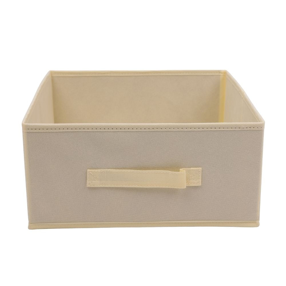 Caja organizadora de tela Mediano 31x15cm Camel