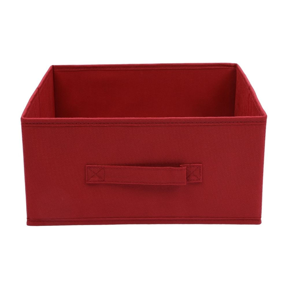 Caja organizadora de tela Mediano 31x15cm Rojo