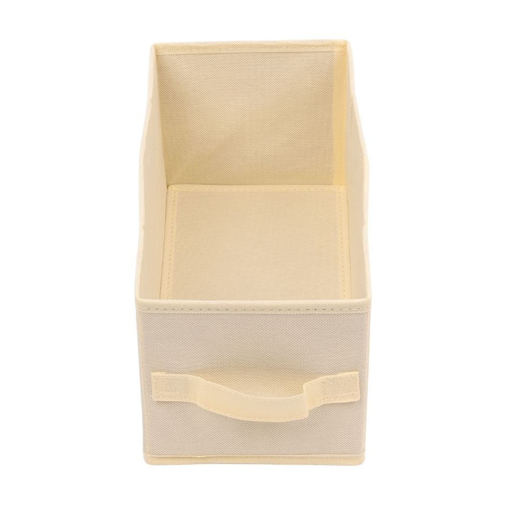 Caja organizadora de tela pequeña 15x15cm Camel