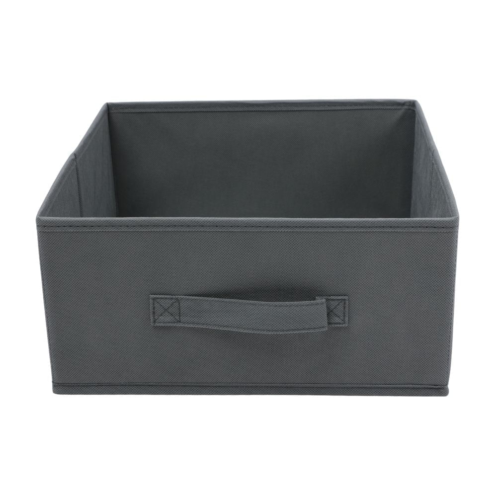 Caja organizadora de tela Mediano 31x15cm Gris