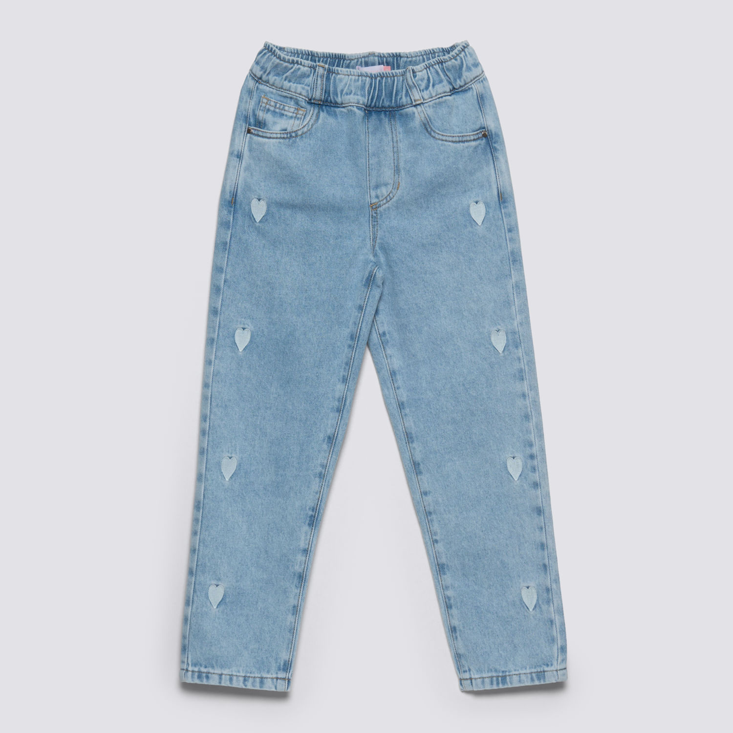 Jean Niña Elastic Bord Circus Celeste Talla 12