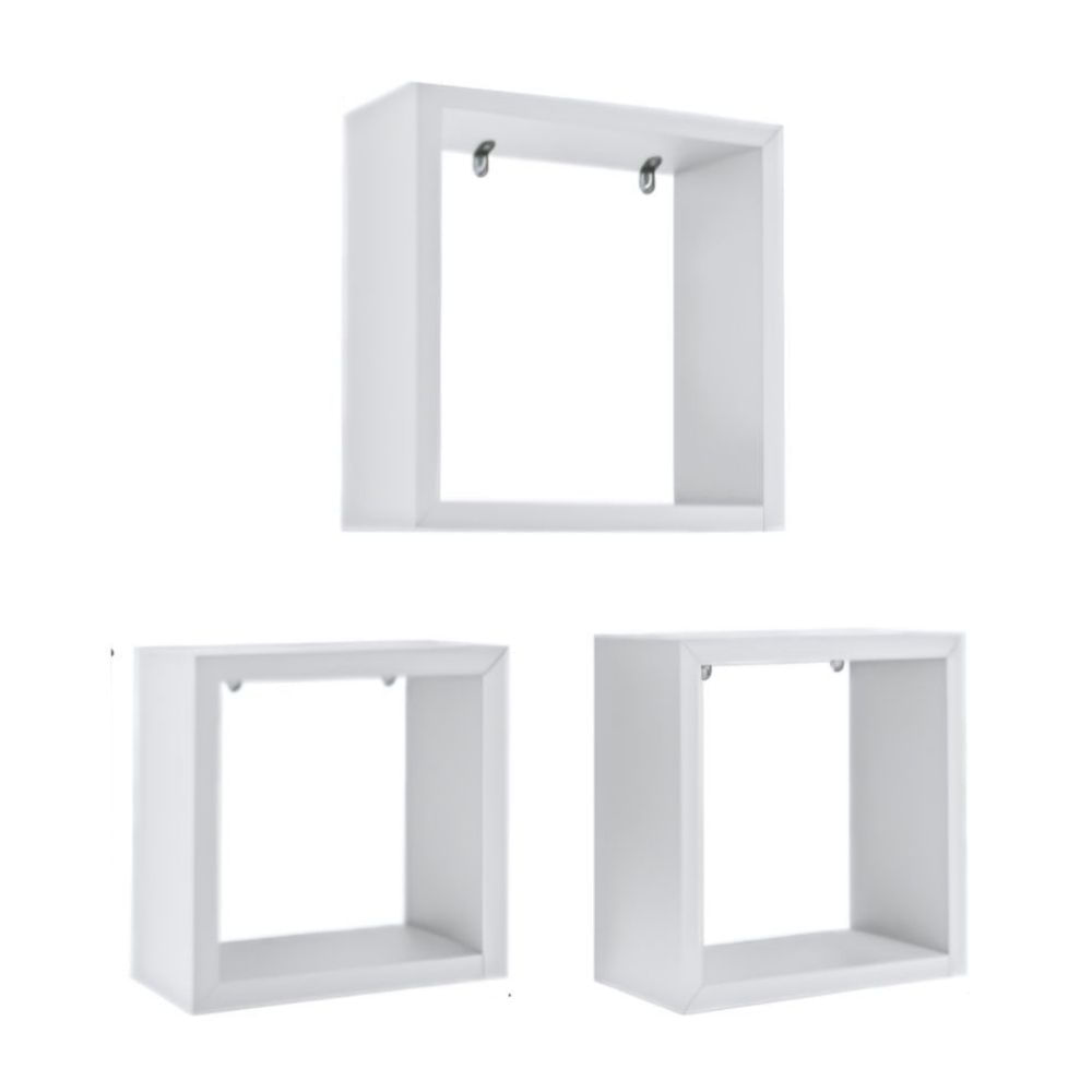 Kit Cubos 3 Piezas Prat-K Madera/MDP Blanco
