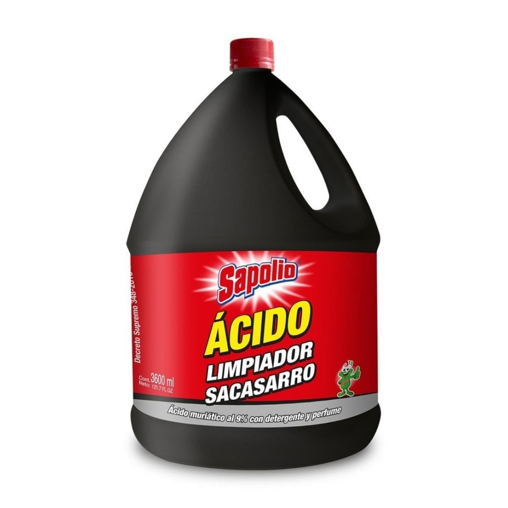 Acido Limpiador Sacasarro Sapolio 3.6 litros