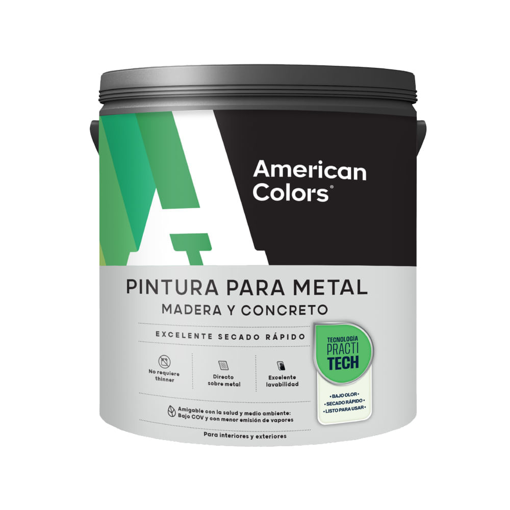 Pintura para metal American colors Practitech Blan