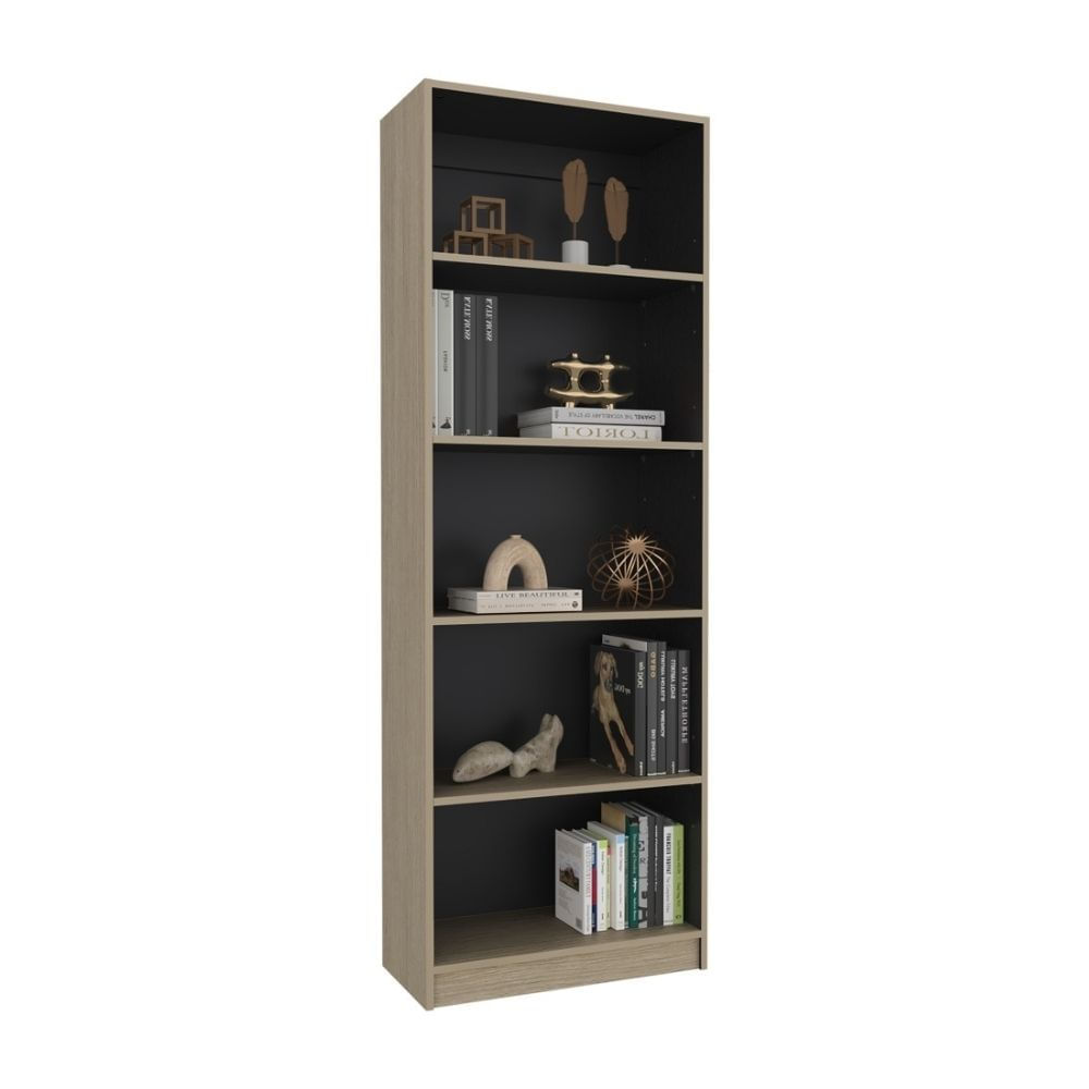 Estante 5 Niveles Home-E3 Cartagena/Wengue 180.6x62.8x29.9cm Tuhome