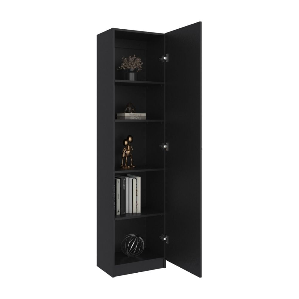 Estante 1 Puerta Home-E5 Wengué 180.6x45x31.4cm Tuhome