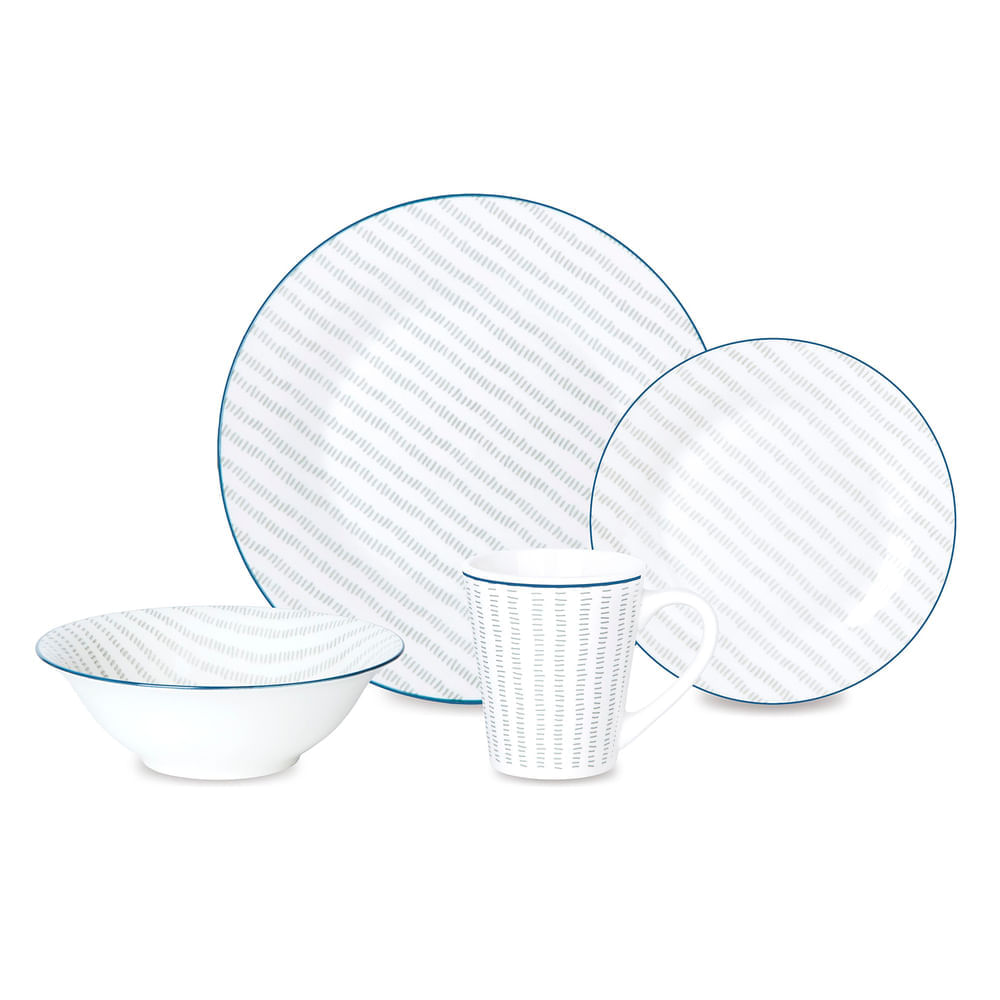 Juego de vajilla Porcelana x 16 piezas Alba
