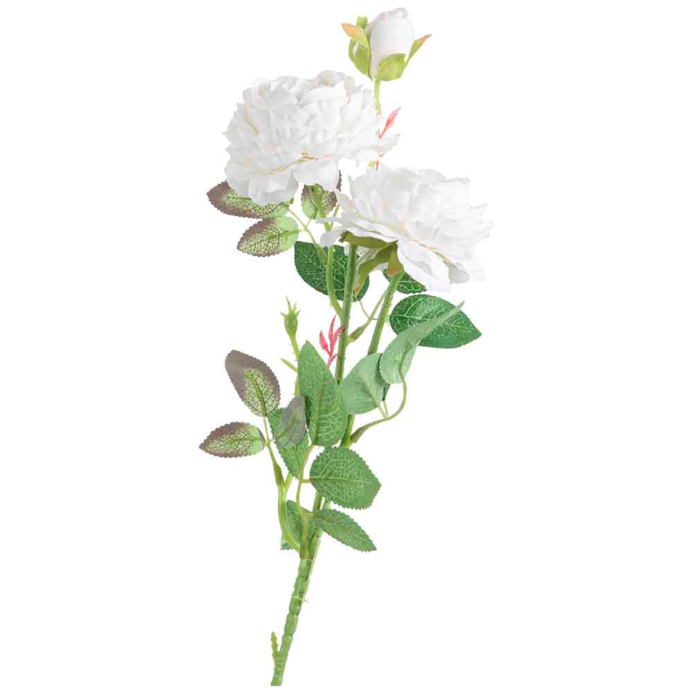 Rama Rosas Blancas DECO HOME Bouquet 70cm