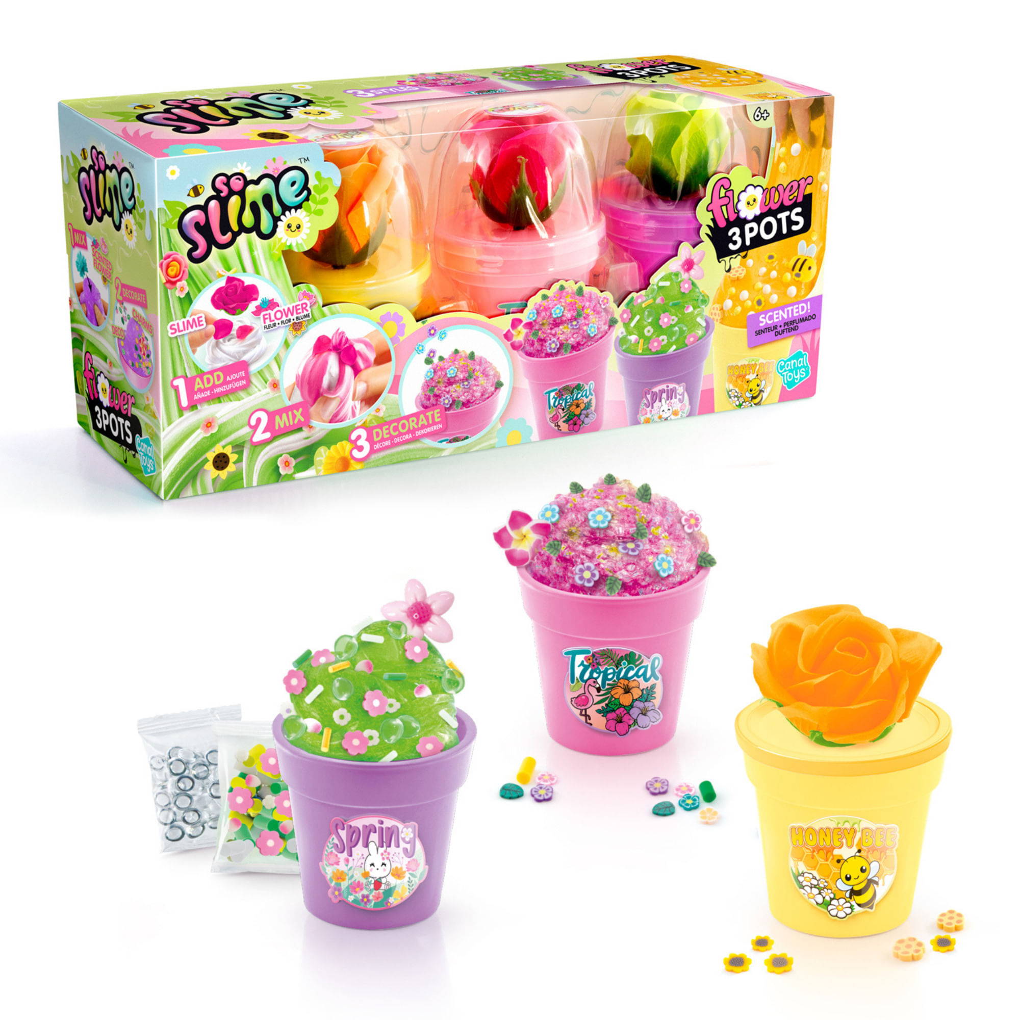 Kit de Slime CANAL TOYS 3 Macetas