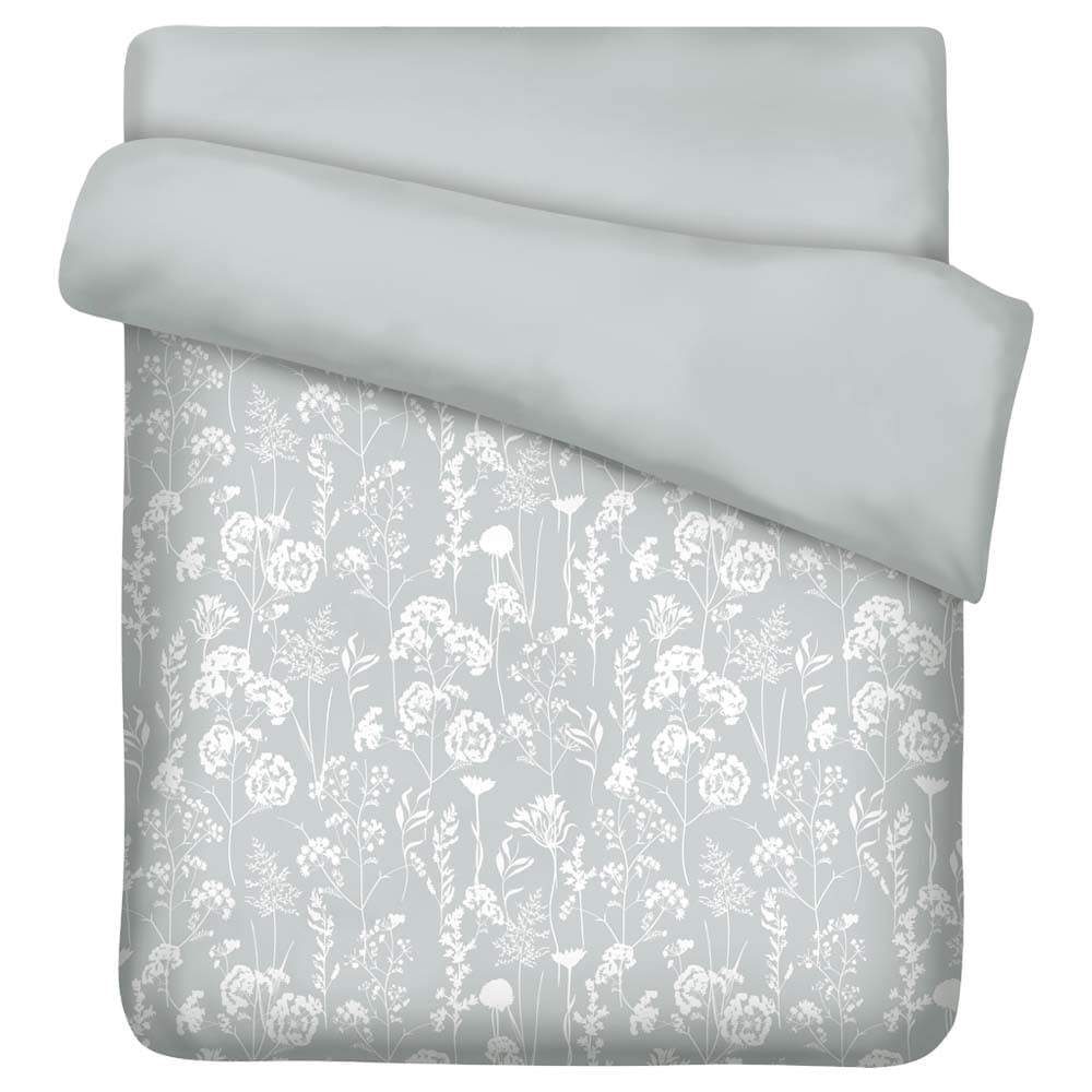 Edredón VIVA HOME 1.5 Plazas Flores Gris