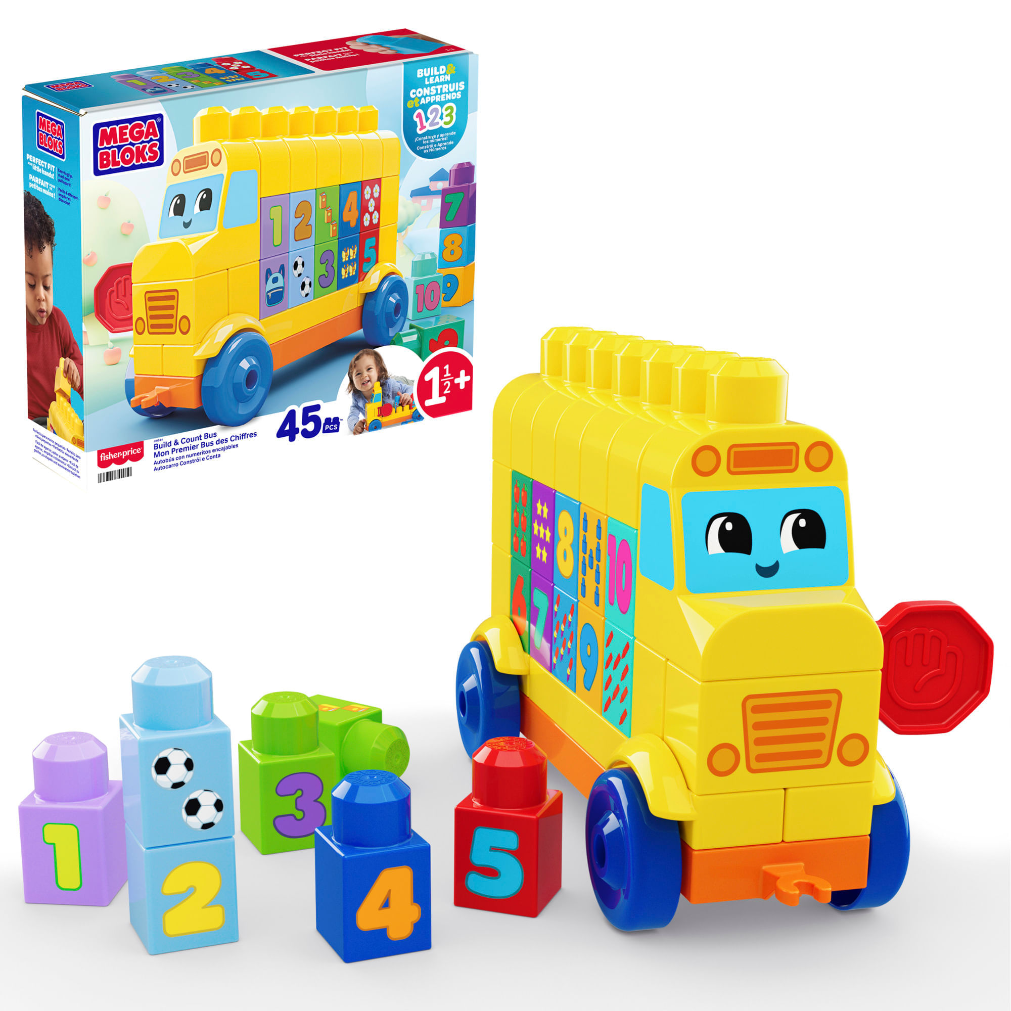 Bloques de Construcción MEGA BLOKS Bus Arma Y Cuenta