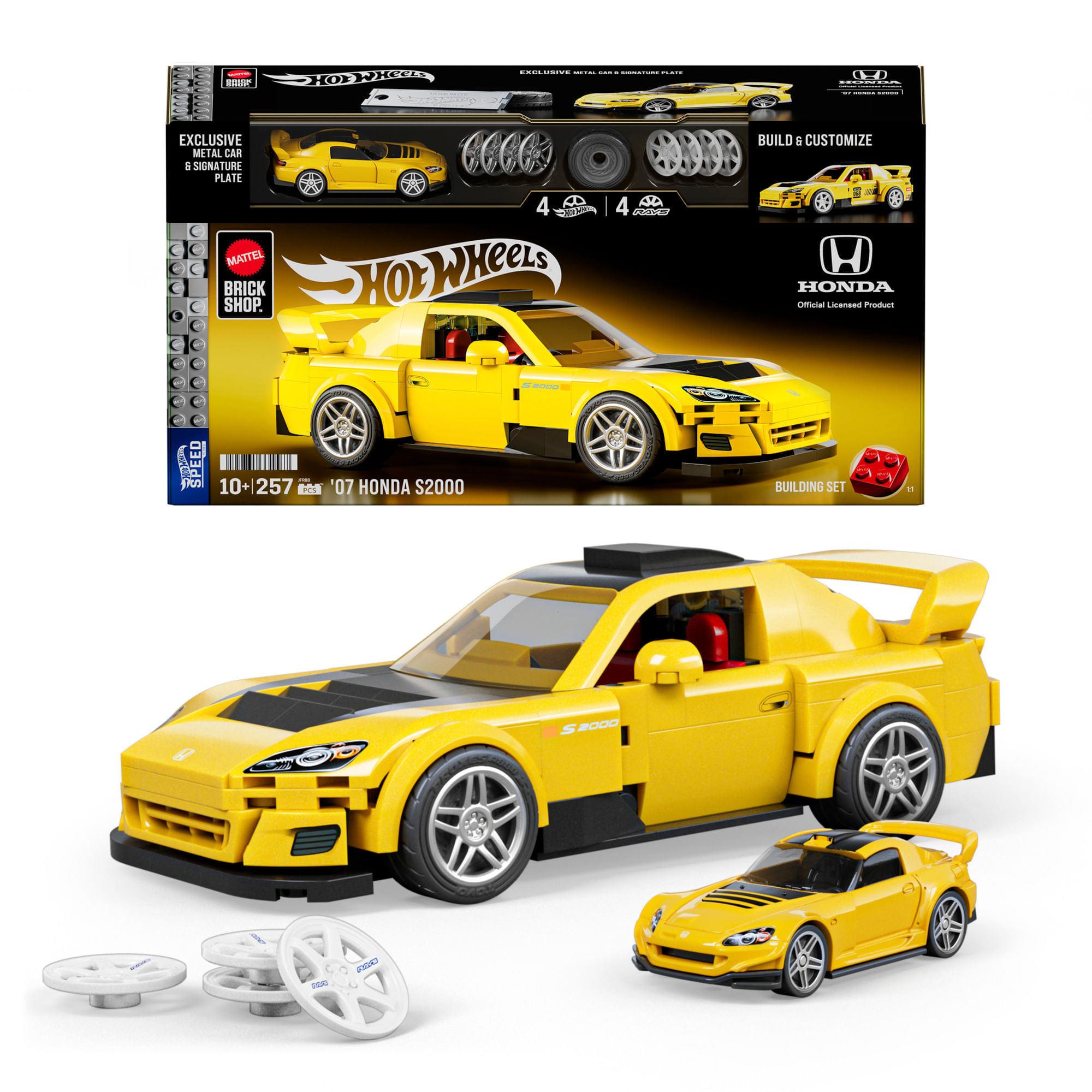 Set de Construcción MATTEL BRICK SHOP Honda S2000