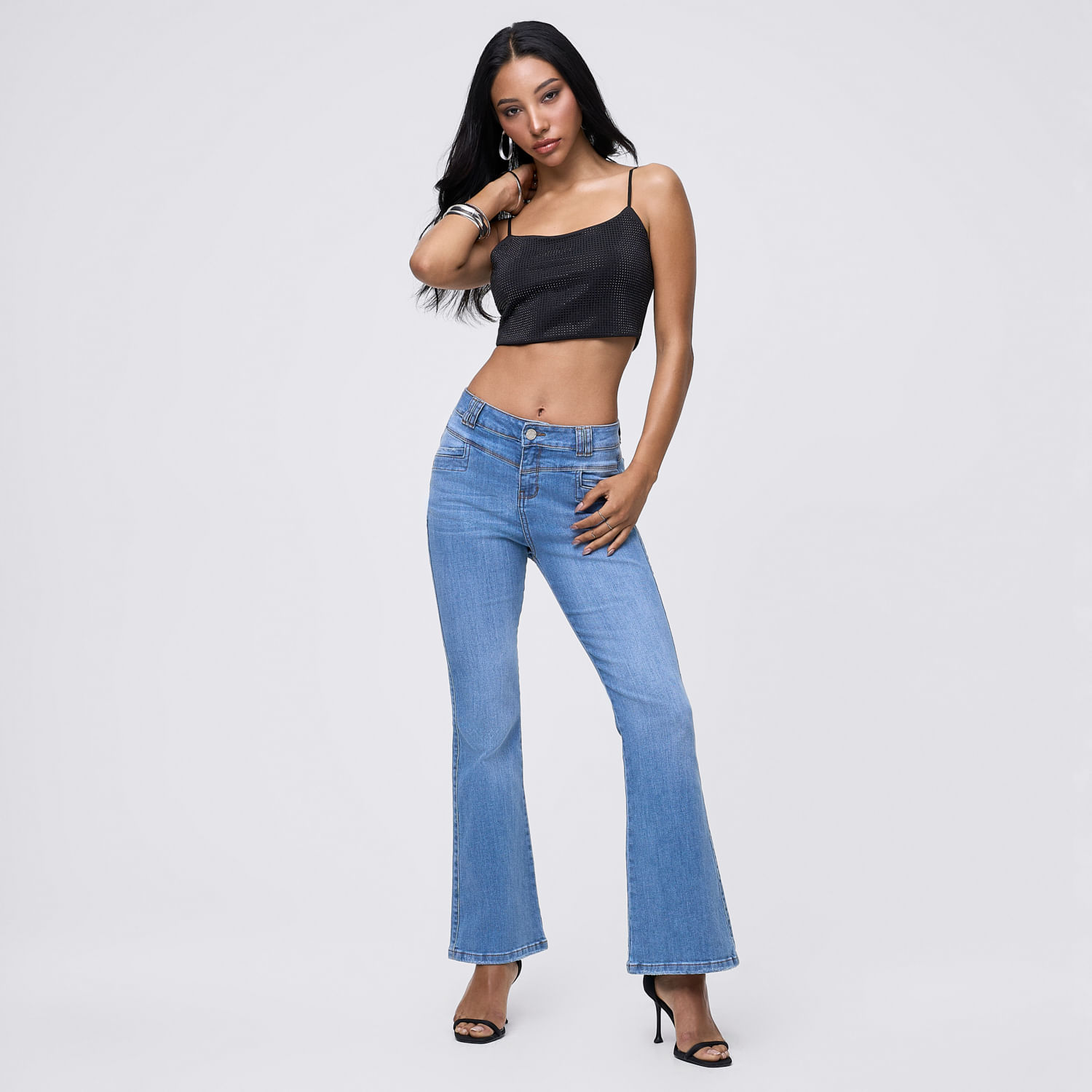 Jean Mujer Cristal Symbol Flare Celeste 26