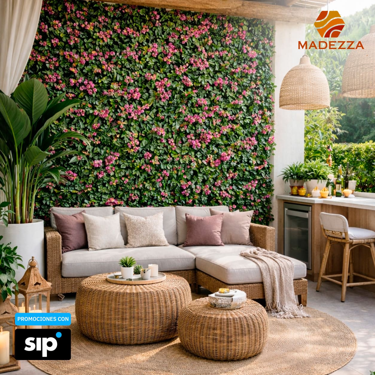 Muro De Plantas Artificiales