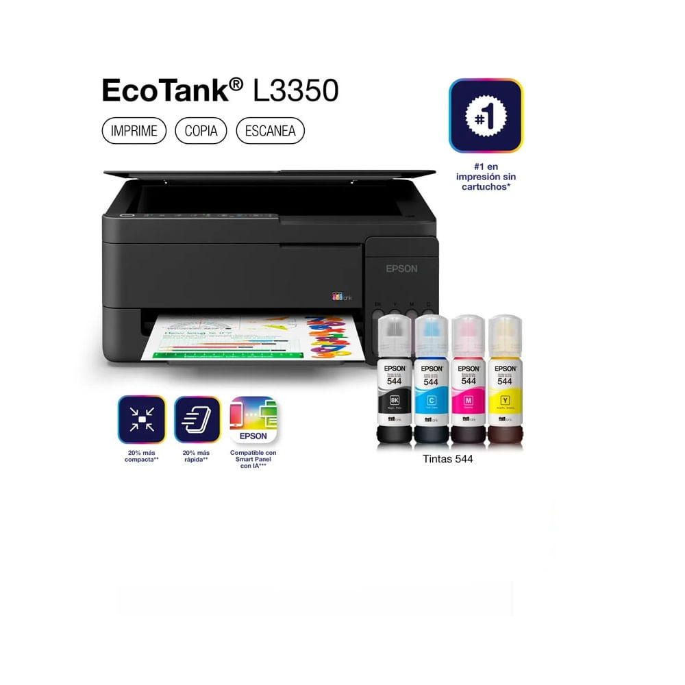 Impresora Epson Multifuncional EcoTank L3350 Color Wi-Fi