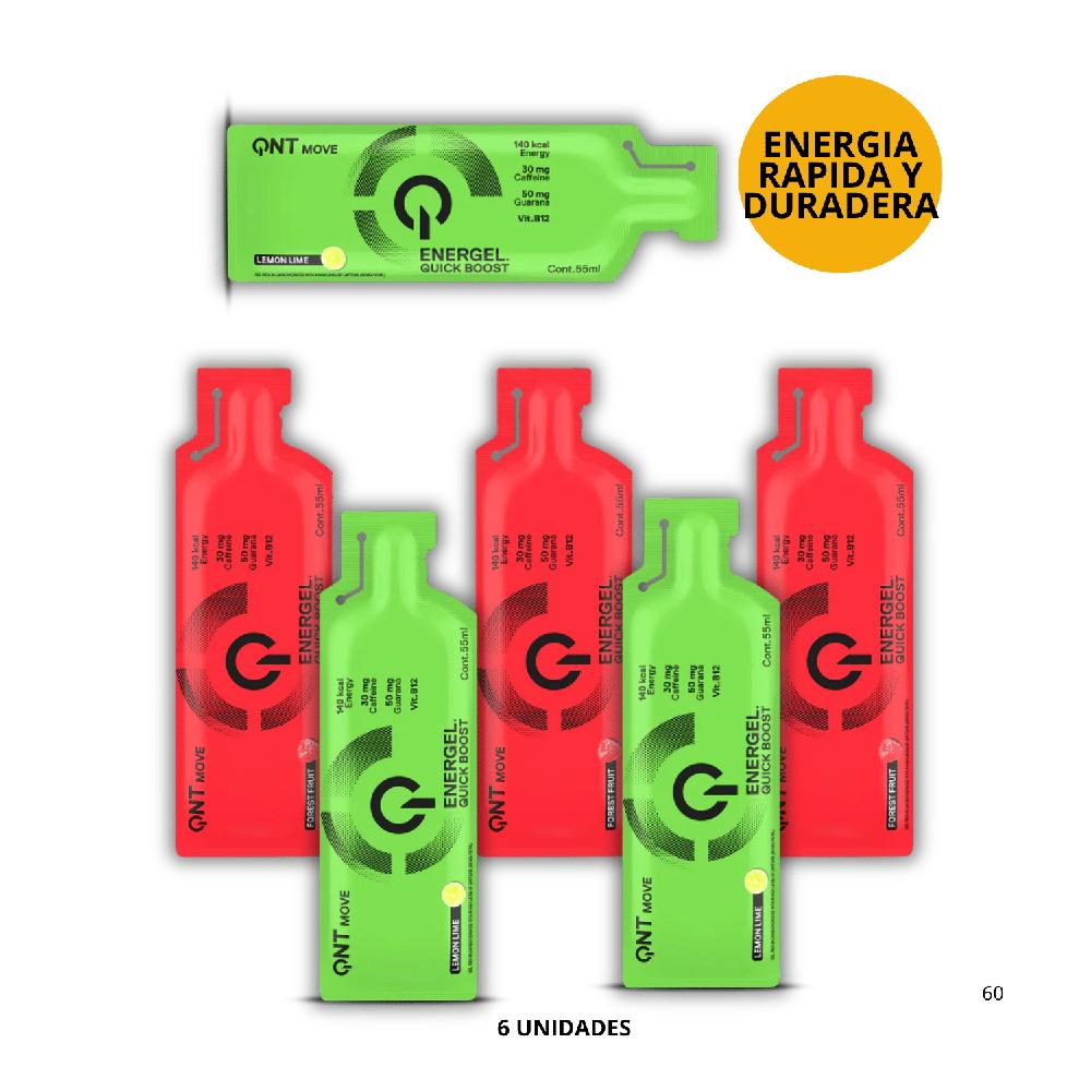 PACK DE 6 GELES ENERGETICOS SURTIDOS