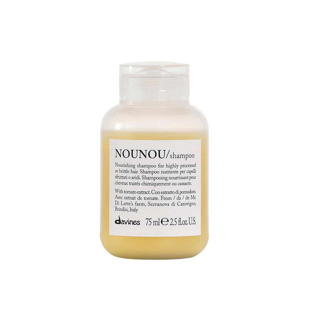 Shampoo Mini Davines NOUNOU para cabello dañado 75 ml