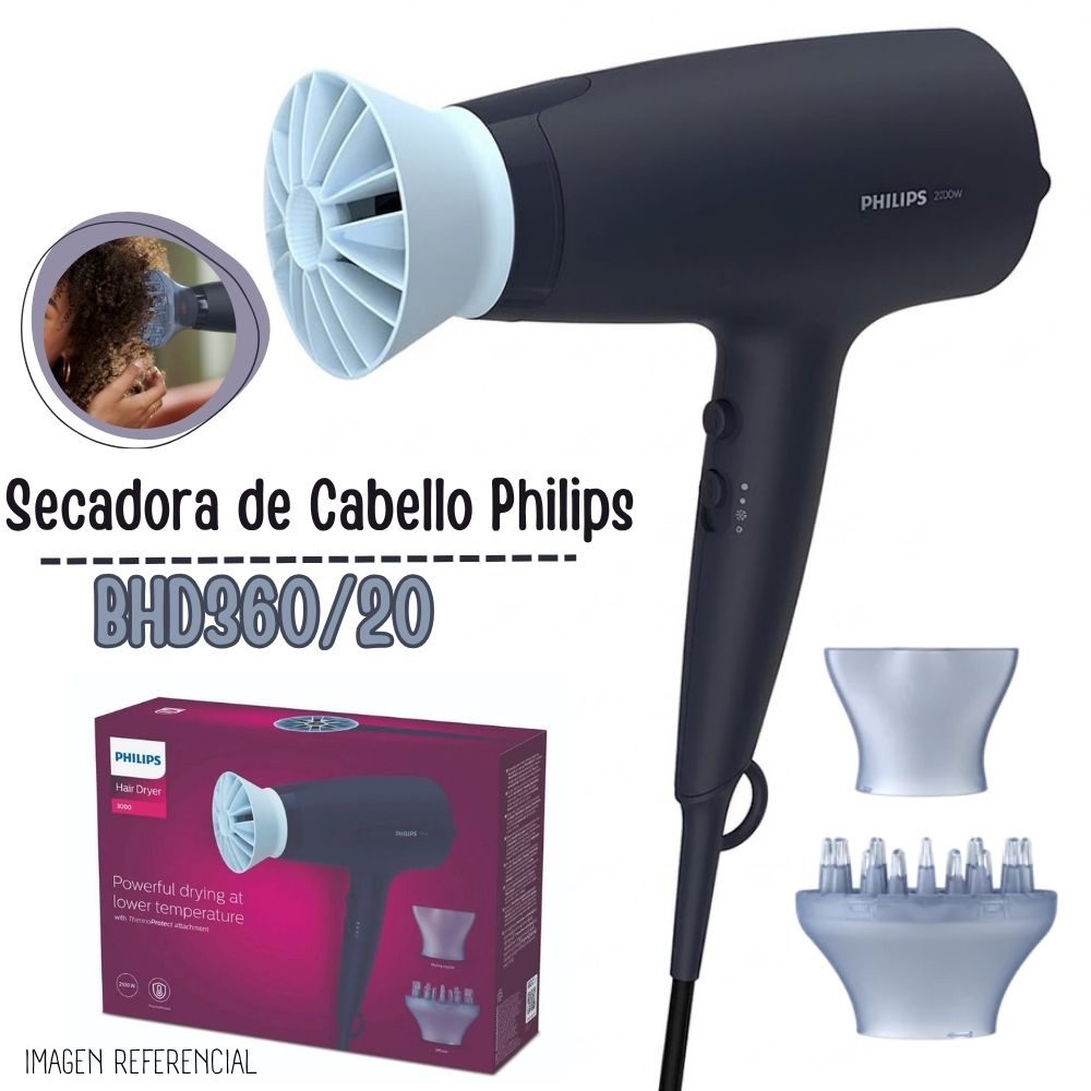 Secadora de Cabello Philips BHD360-20