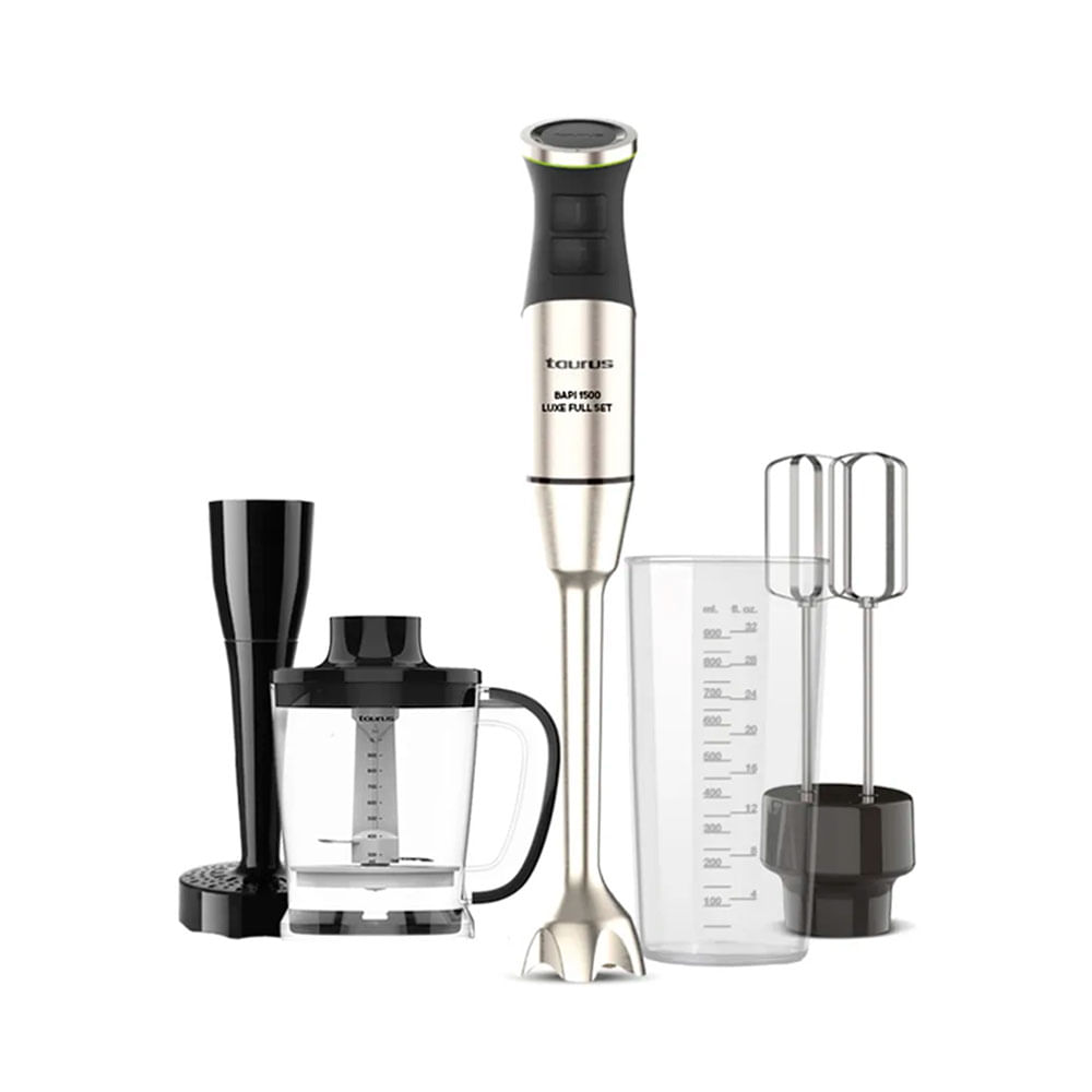 Batidora Taurus de Inmersión Bapi 1500 Luxe Full Set