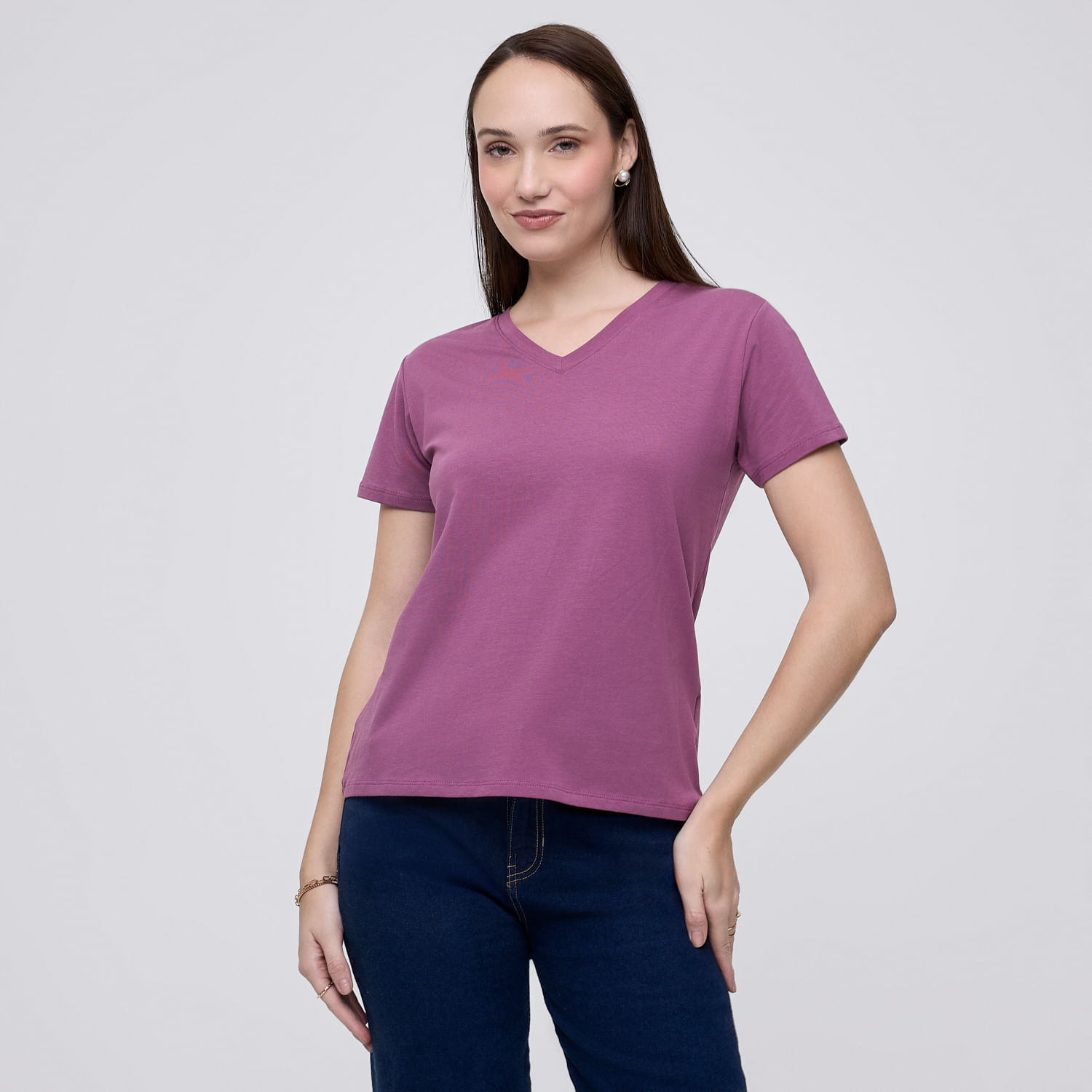 Polo Mujer Bas Cv Madison Manga Corta Lila Xs