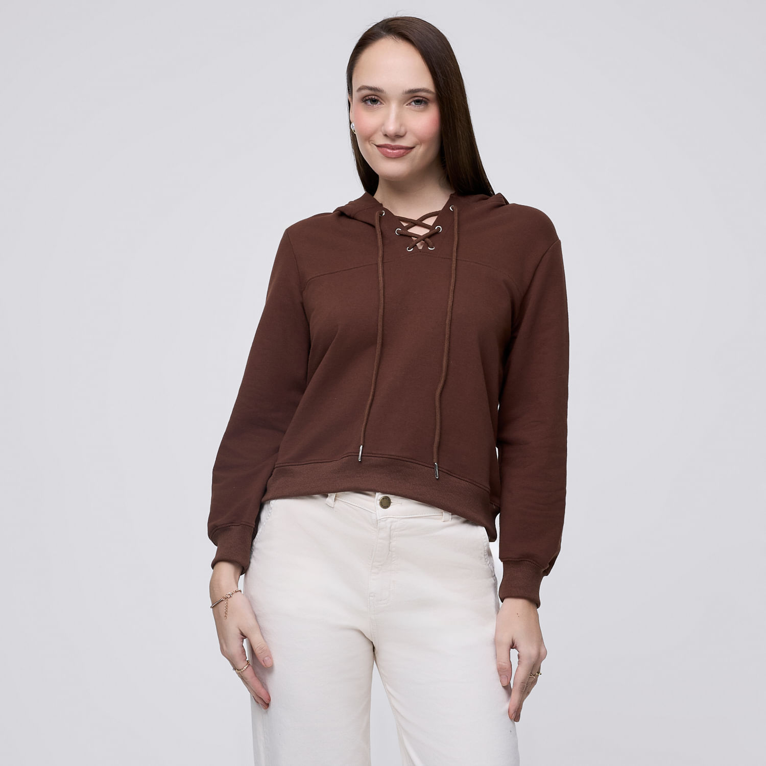 Polera Mujer Cordón Madison Marrón Xl
