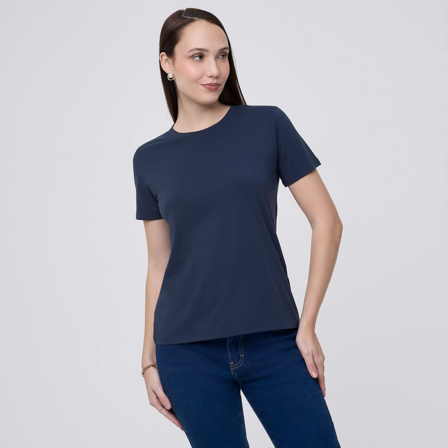 Polo Mujer Bas Cr Madison Manga Corta Azul M