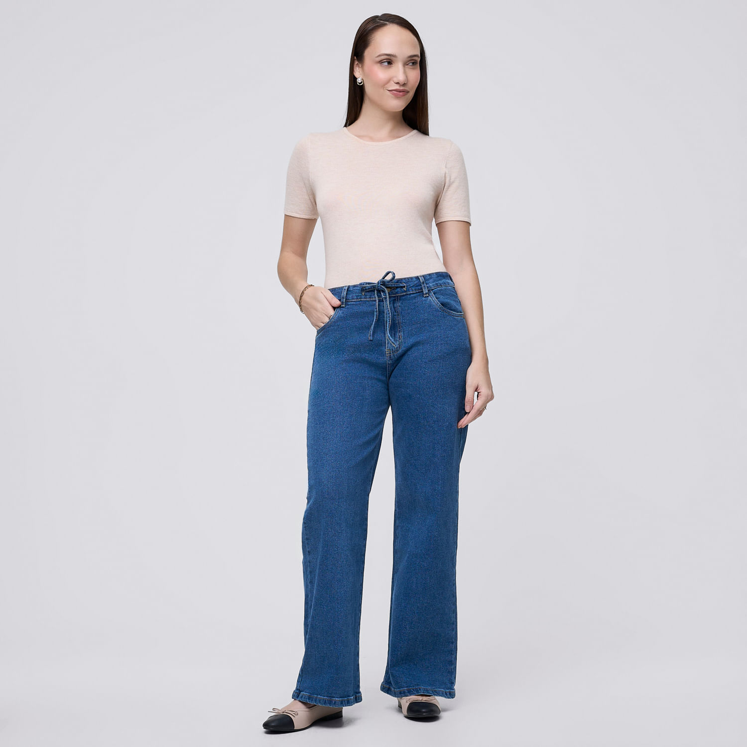 Jean Mujer Pita Madison Straight Azulino 32