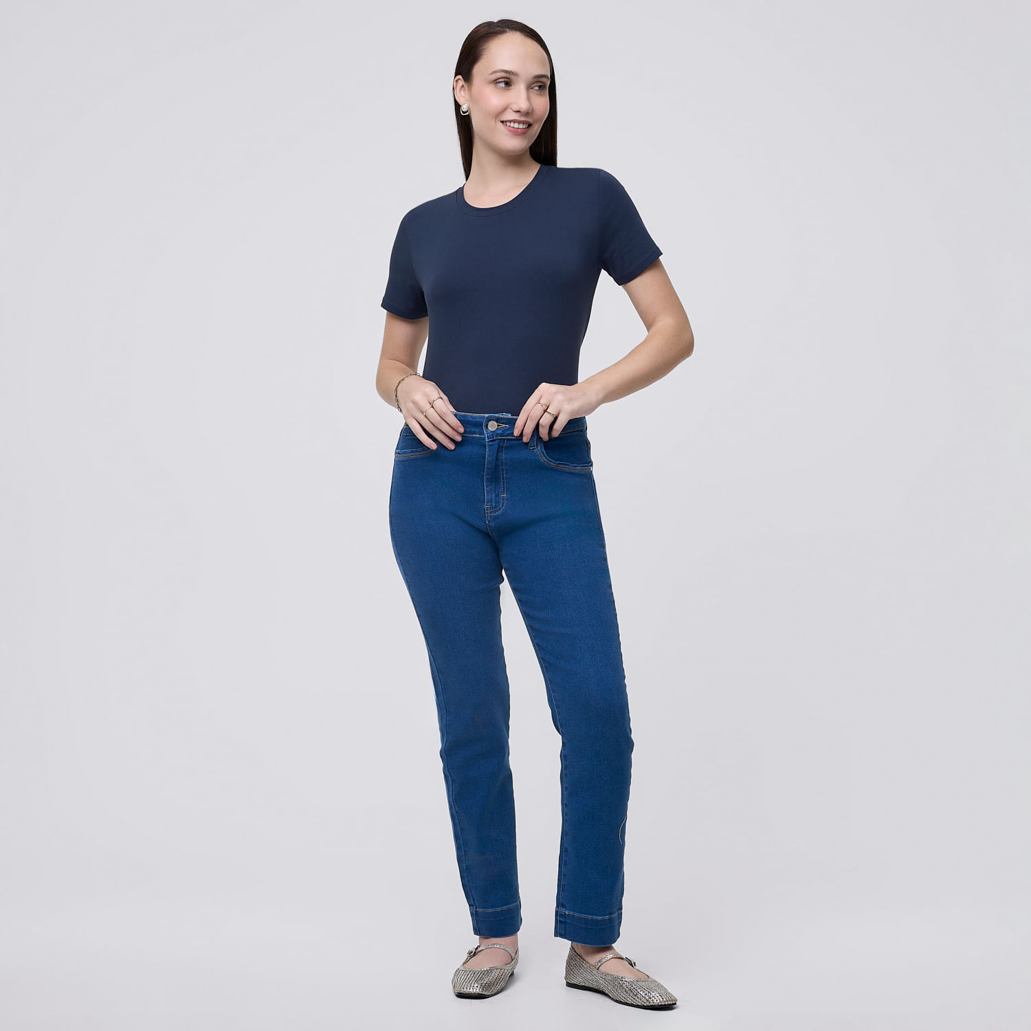 Jean Mujer Bas Madison Straight Azul 32