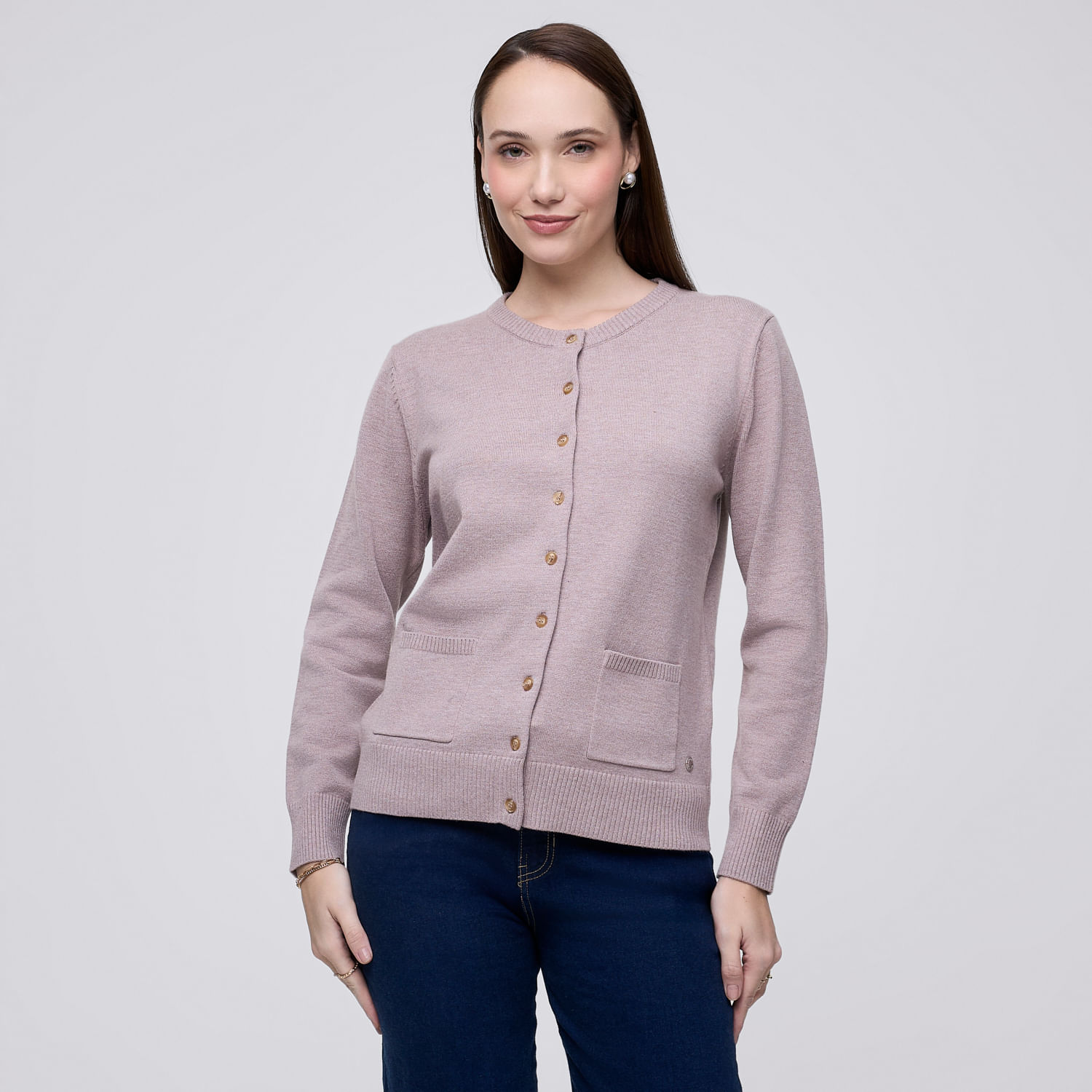 Chompa Mujer Pocket Madison Lila L
