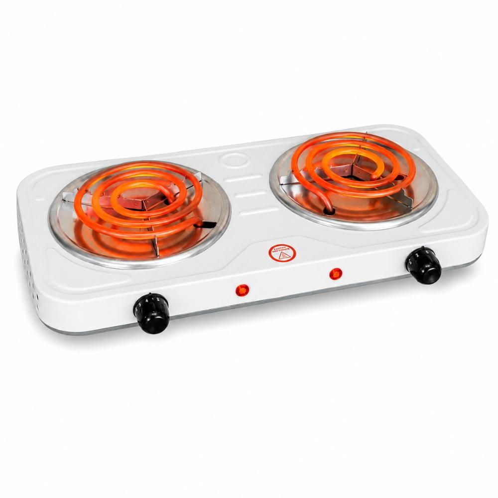 Cocina Eléctrica 2 Hornillas 2000W H-003L con Control de Temperatura